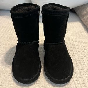 Bear paw black toddler boots